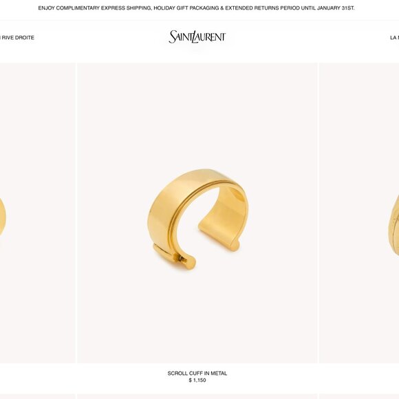 Vintage YSL Yves Saint Laurent Enamel Mosaic Hinged Cuff (c. 1970s–80s)✨ - Picture 11 of 11